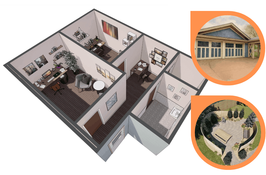 rendering of building